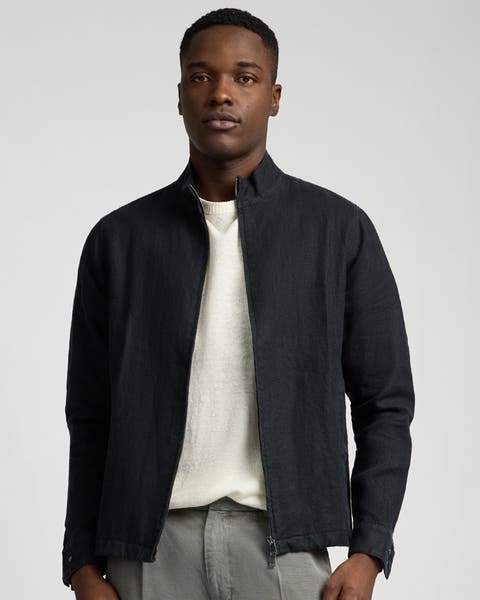 Linen Bomber Jacket