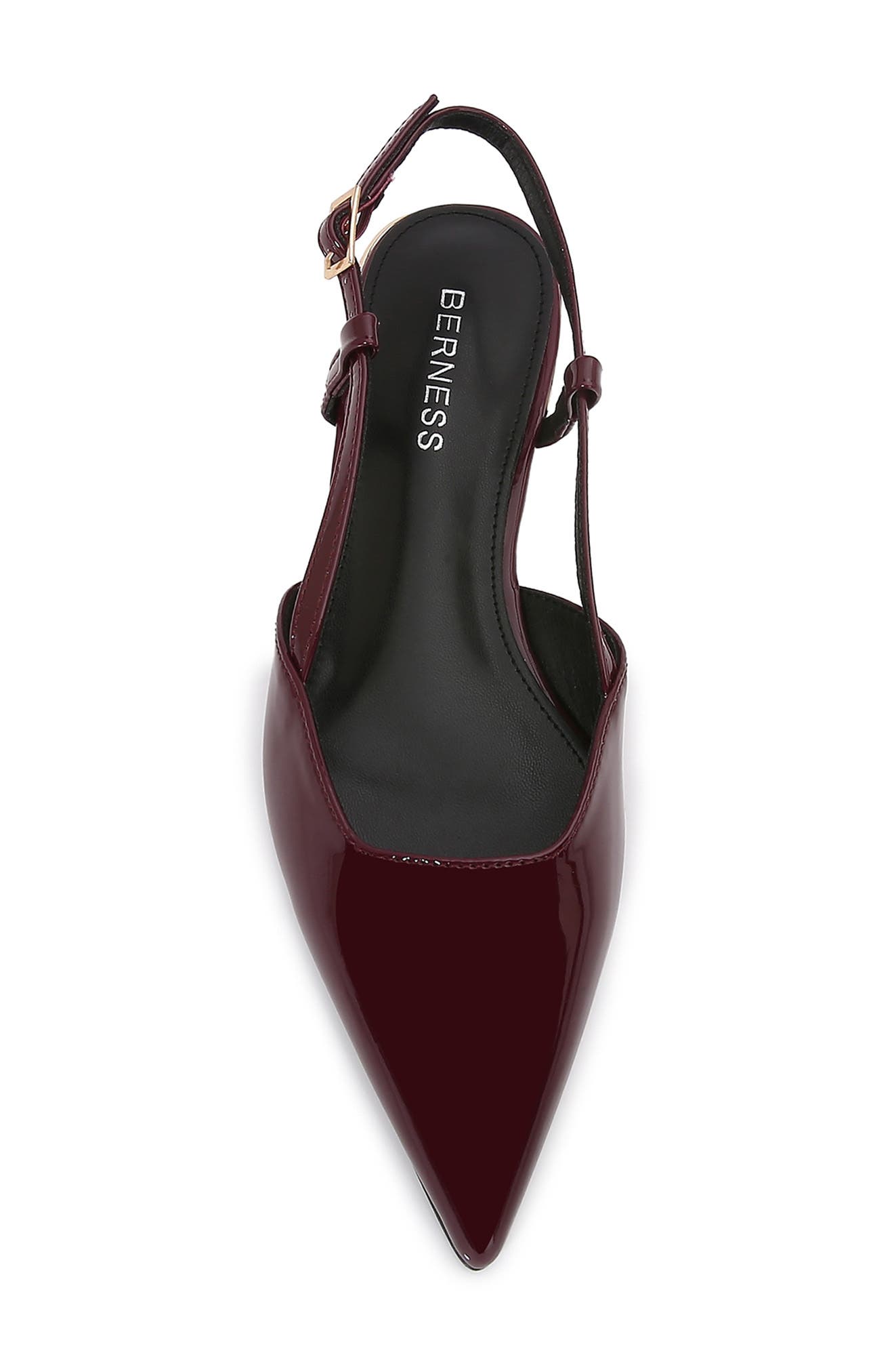 Cass Pointed Toe Flat, Alternate, color, BURGUNDY