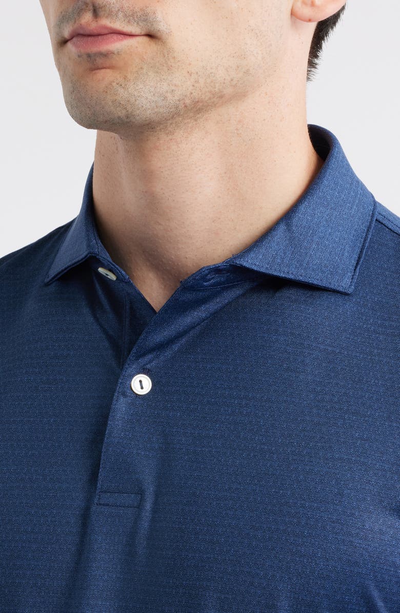 Peter Millar Crown Crafted Jukebox Performance Jersey Polo, Alternate, color, Navy