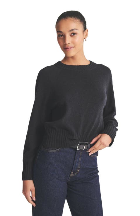 Signature Cashmere Raglan Crewneck Sweater