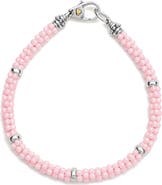 LAGOS Signature Pink Caviar Beaded Station Bracelet