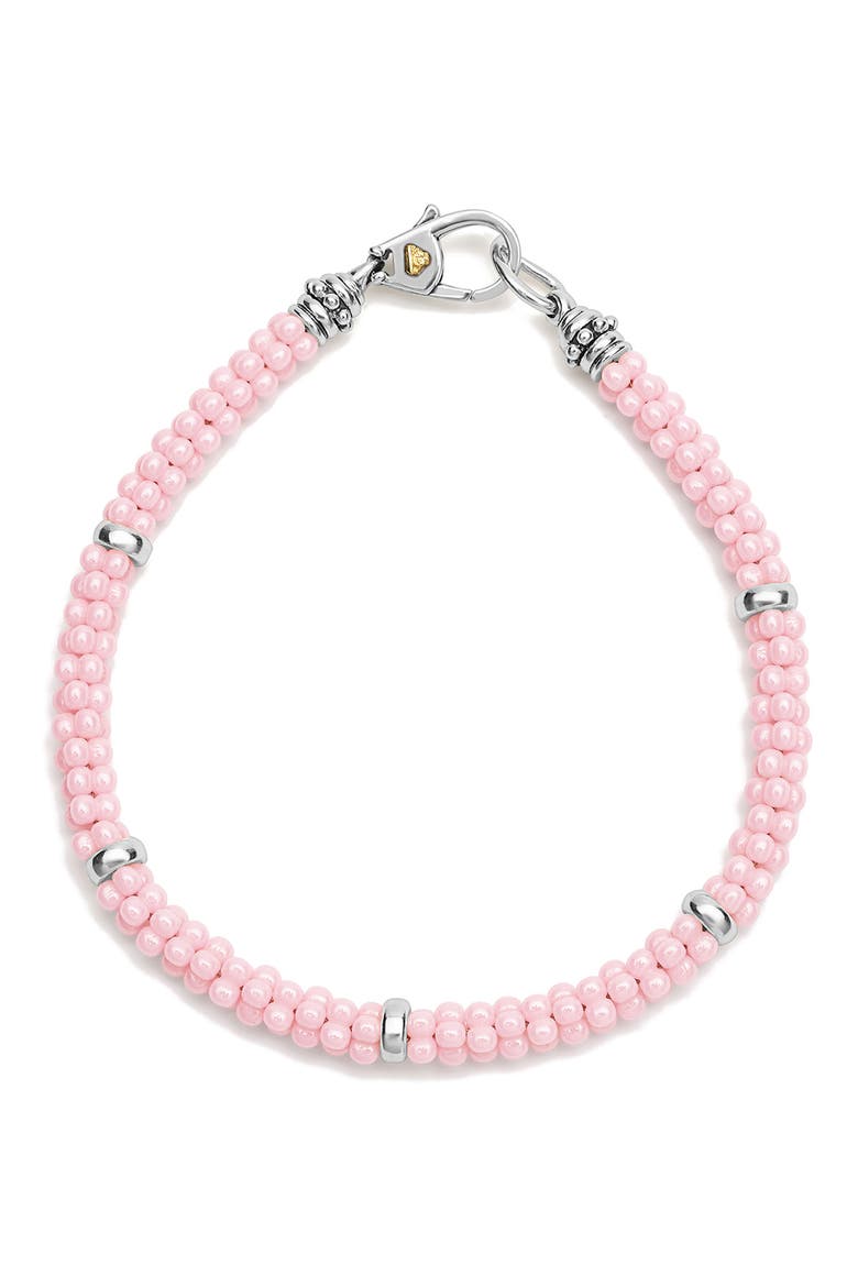Signature Pink Caviar Beaded Station Bracelet video
