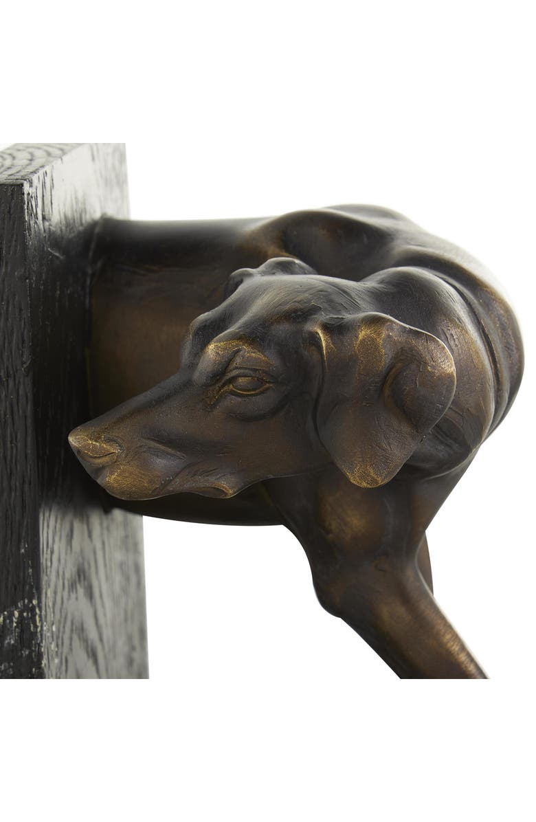 SONOMA SAGE HOME Greyhound Set of 2 Polystone Bookends, Alternate, color, Black