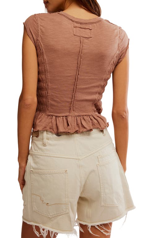 FREE PEOPLE FREE PEOPLE SYLVIE CAP SLEEVE SMOCKED TOP