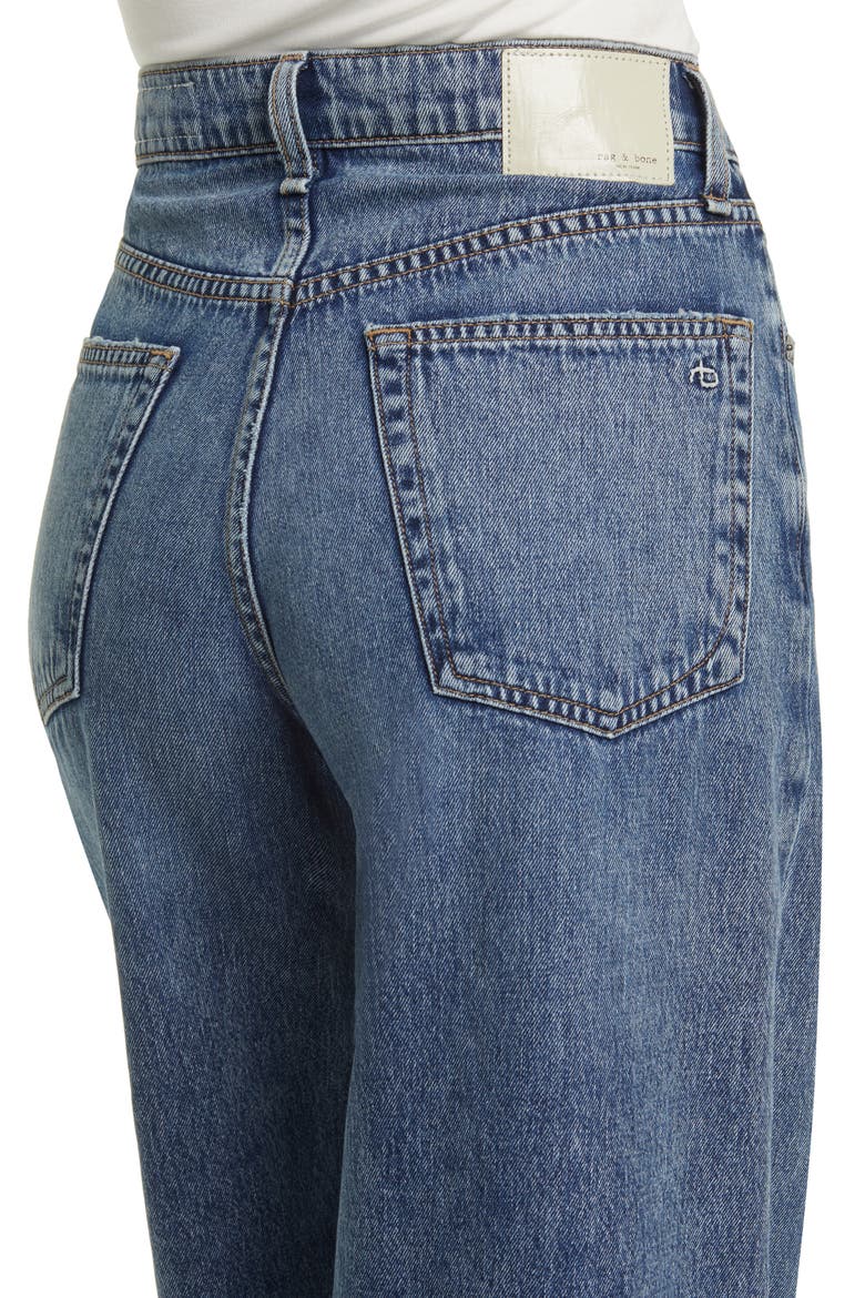Sofie Cuffed High Waist Wide Leg Jeans, Alternate, color, PEBBLES