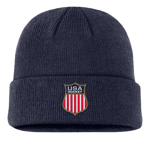 Men's Nike Navy US Hockey Terra Cuffed Knit Hat