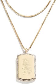 WEAR by Erin Andrews x Baublebar Minnesota Twins Dog Tag Necklace