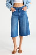 MOTHER The Whole Lot Zip Wide Leg Shorts
