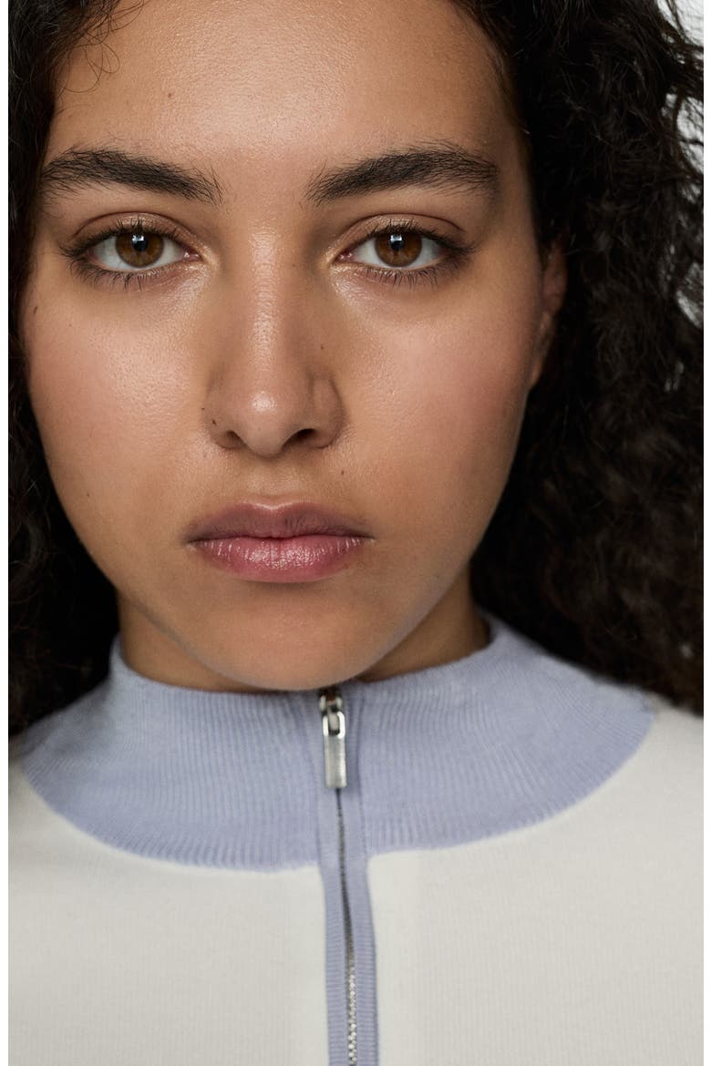 Quarter Zip Sweater, Alternate, color, ECRU