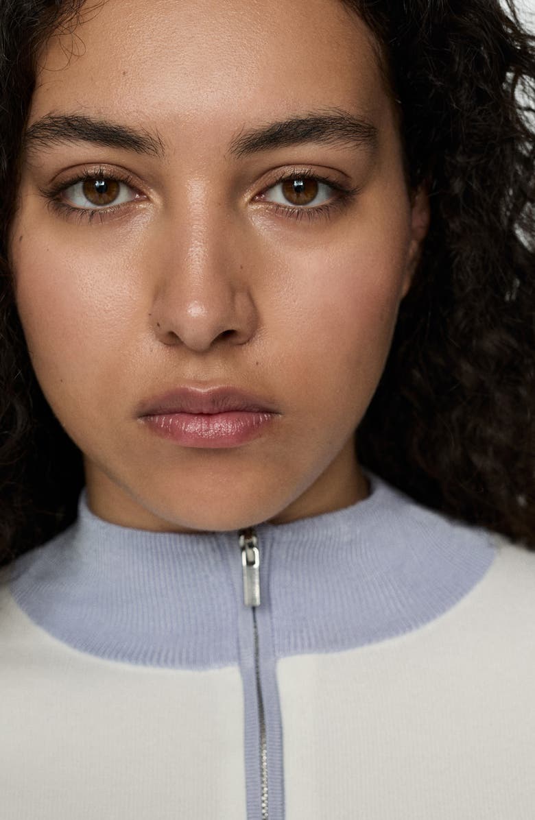 MANGO Quarter Zip Sweater, Alternate, color,