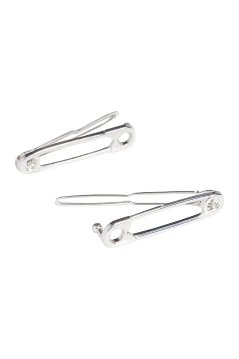 Safety Pin Hair Clip, Alternate, color, Silver