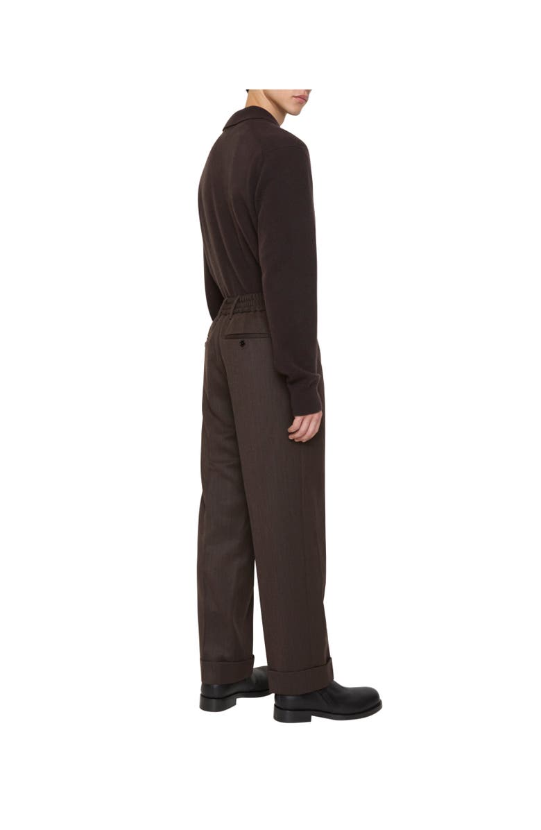 Burberry Wool Tailored Trousers, Alternate, color, Carbon Grey/Dark Mink
