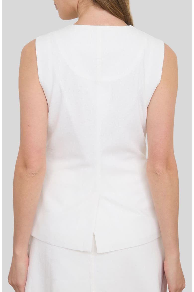 Button Up Vest, Alternate, color, IVORY