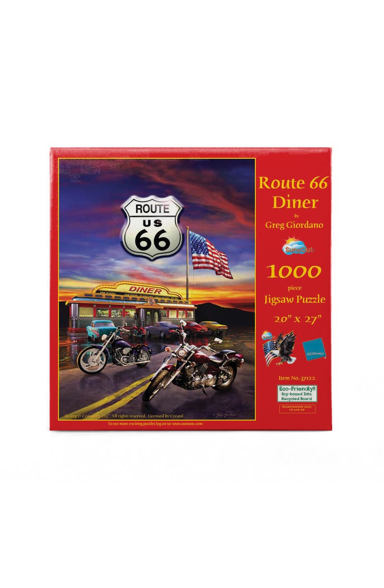 Sunsout Route 66 Diner 1000 piece Jigsaw Puzzle for Adults, Alternate, color, Multicolor
