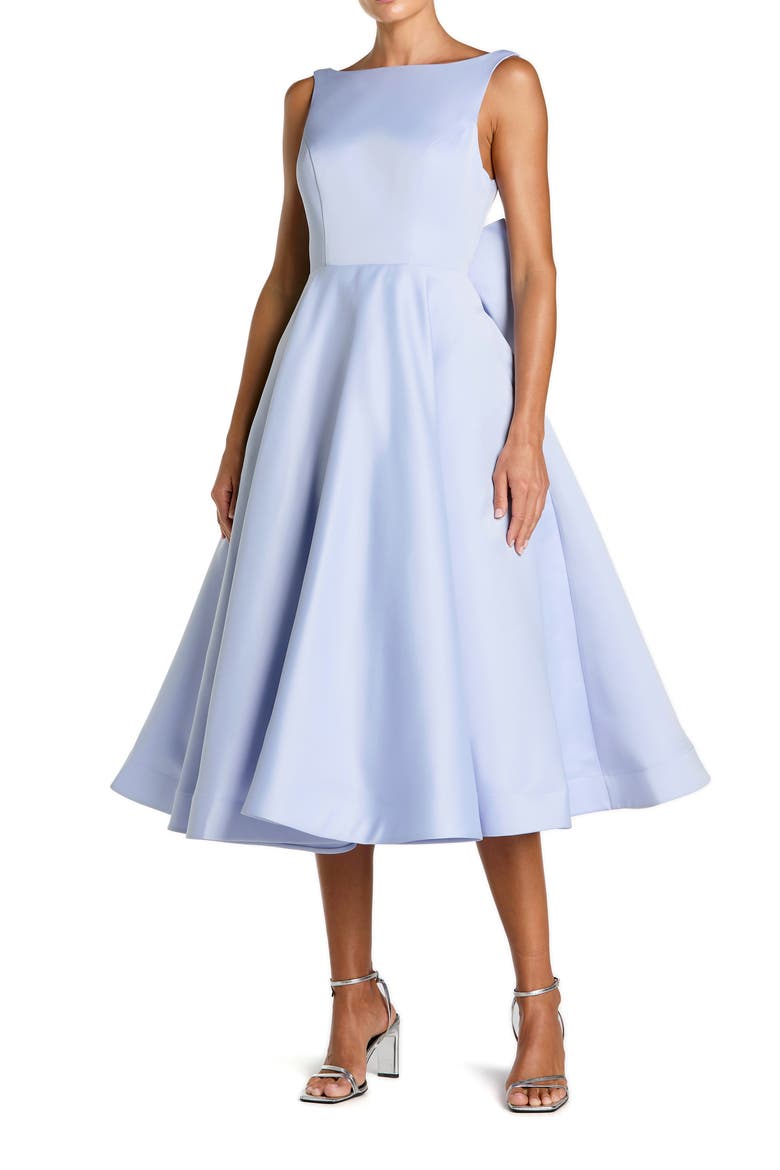 Beaded Short Sleeve Crew Neck Sheath Midi Dress, Main, color, Periwinkle