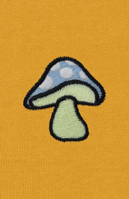 Dalix Mushroom Zip Hoodie In Gold