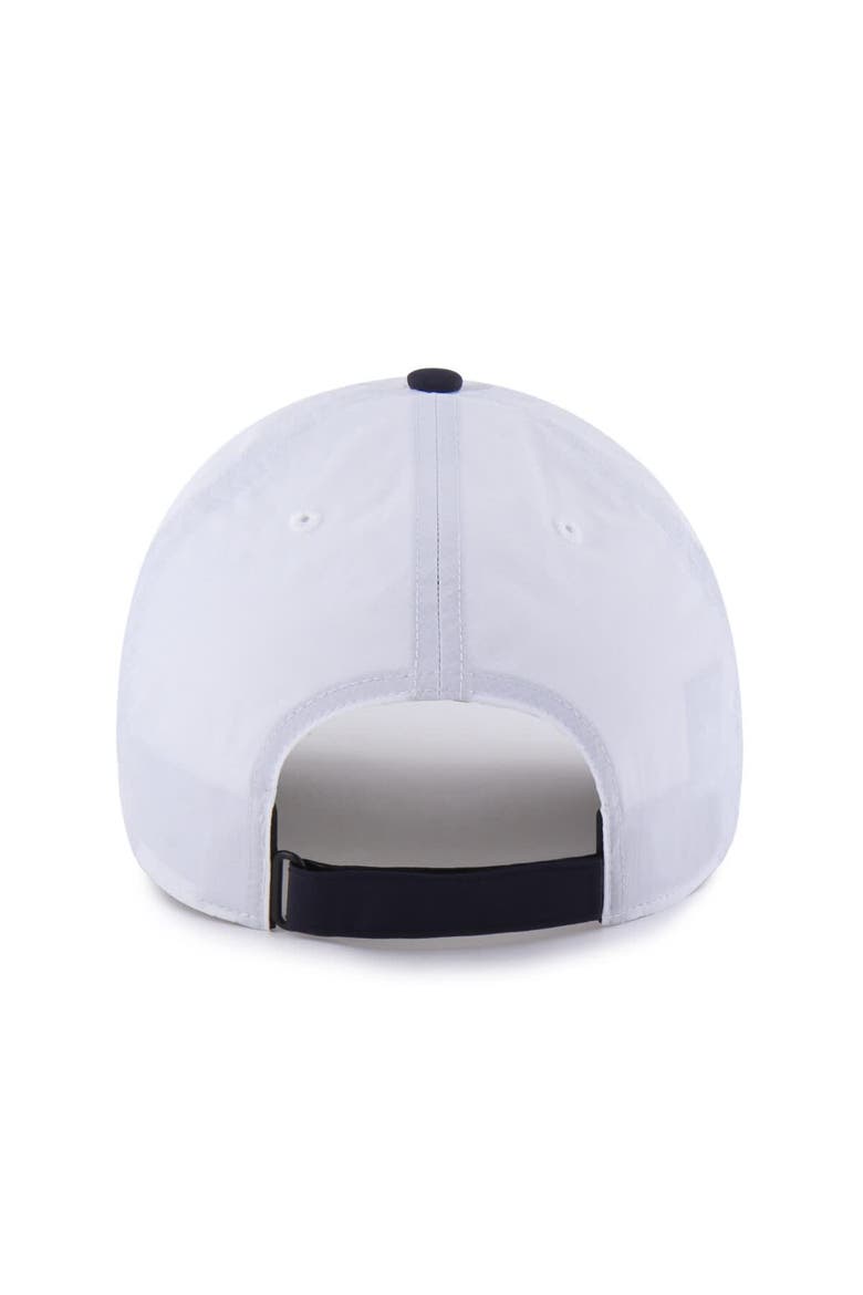 Men's '47 White/Navy New York Yankees Vista Mini Clean Up brrr° Adjustable Hat, Alternate, color, White