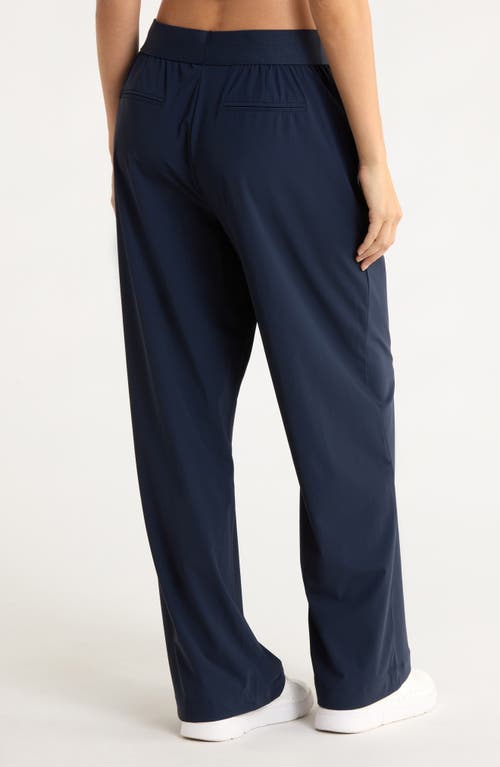 90 Degree By Reflex Warp X Dinah Wide Leg Pants In Blue