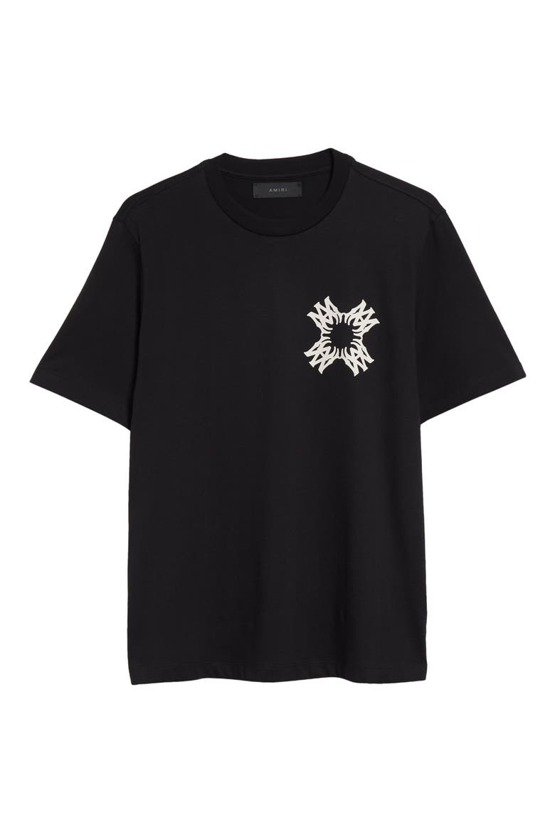 Quad Logo Cotton Graphic T-Shirt, Alternate, color, BLACK