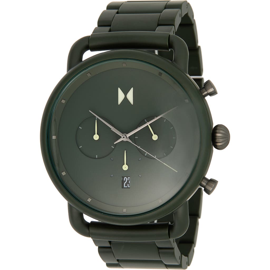 Mvmt Watches Blacktop Ii Ceramic Bracelet Watch, 47mm In Green