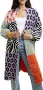SAACHI Multi Print Longline Cardigan