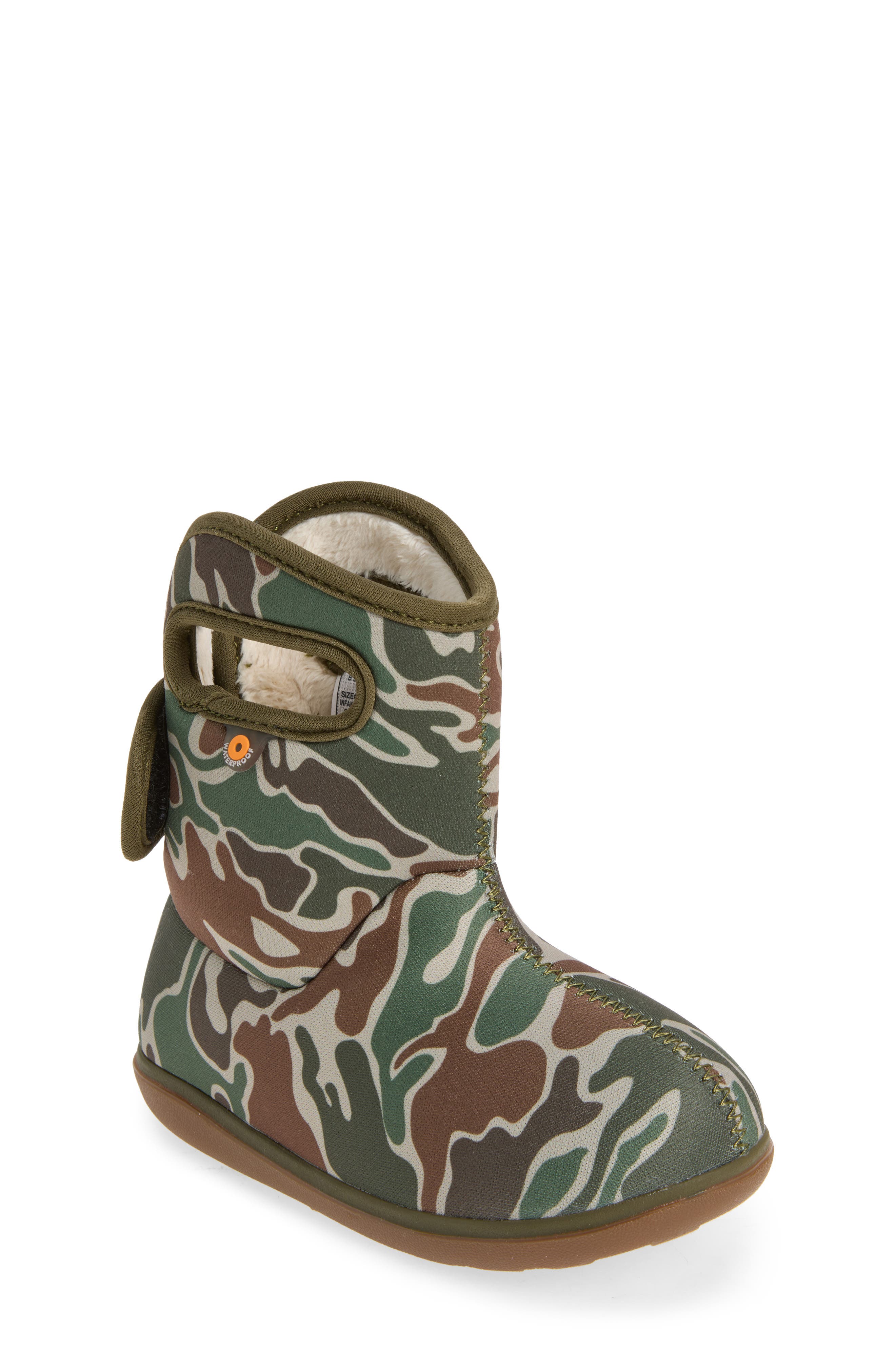 Baby Bogs II Insulated Waterproof Boot, Main, color, BABY BOGS II DUCK CAMO