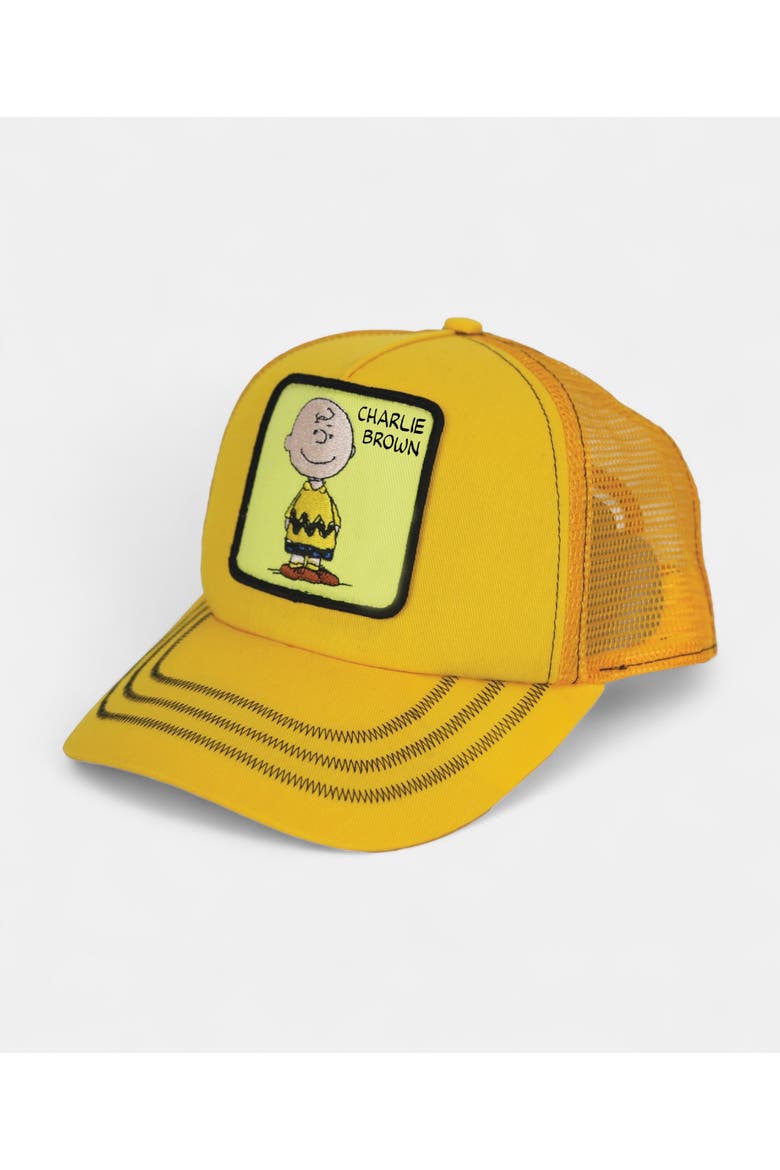 Charlie Trucker Cap, Main, color, YELLOW