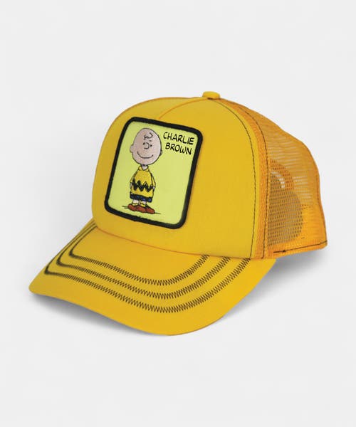 Peter Grimm Charlie Trucker Cap In Yellow