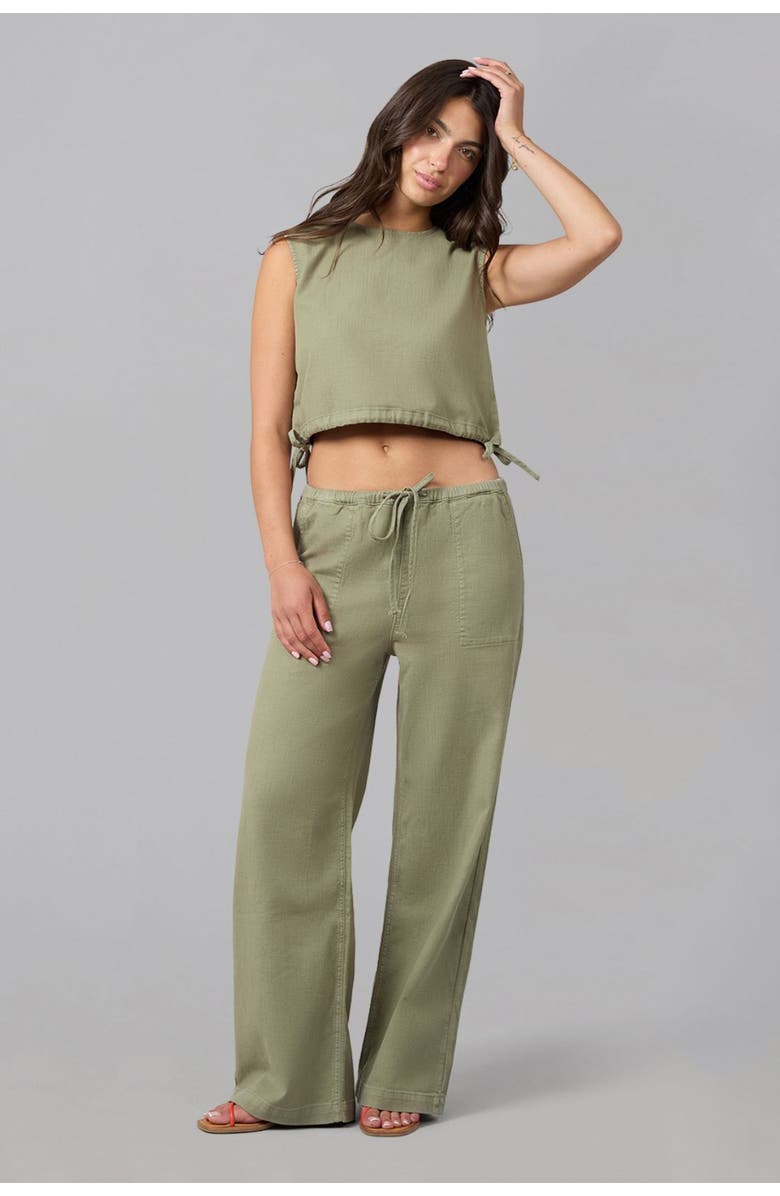 Lola Denim Remy Mid Rise Wide Leg Jeans, Alternate, color, Worn Sage