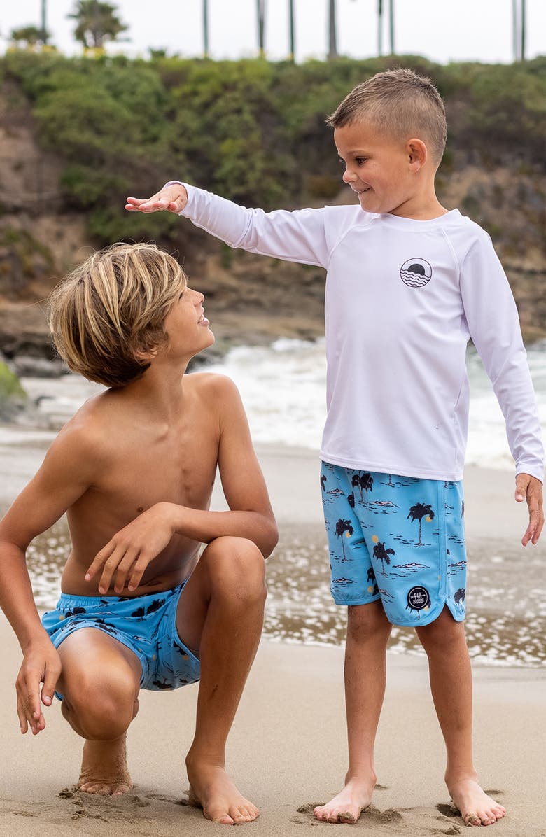 Feather 4 Arrow Icon Long Sleeve Rashguard, Alternate, color,