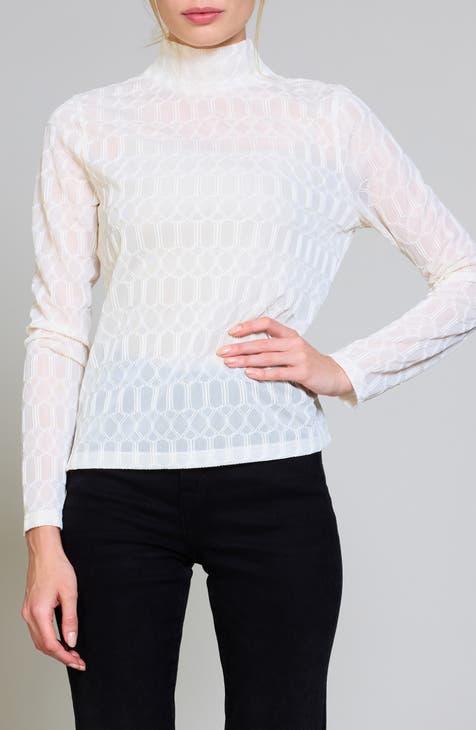 Jacquard Knit Turtleneck