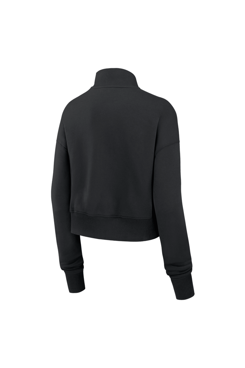 Women's Nike Black Chicago Bears Legacy Phoenix Fleece Cropped Half-Zip Sweatshirt, Alternate, color, Black