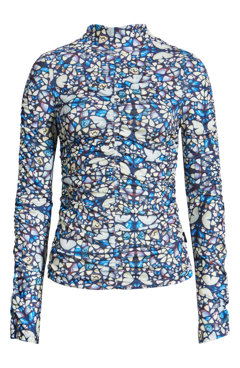 Ted Baker London Gianie Gathered Skinny Long Sleeve Top, Alternate, color,