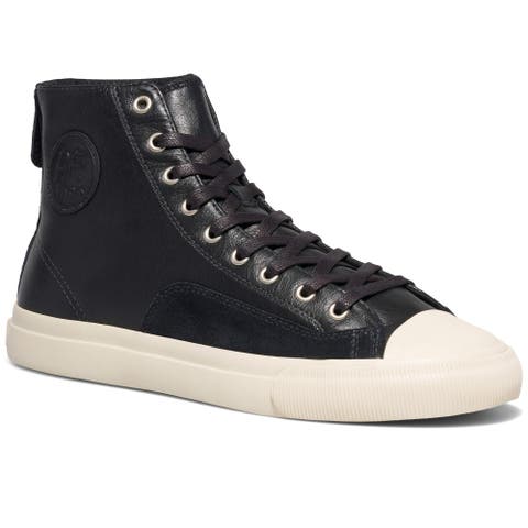 All-American Luxe High-Top Leather & Suede Sneaker
