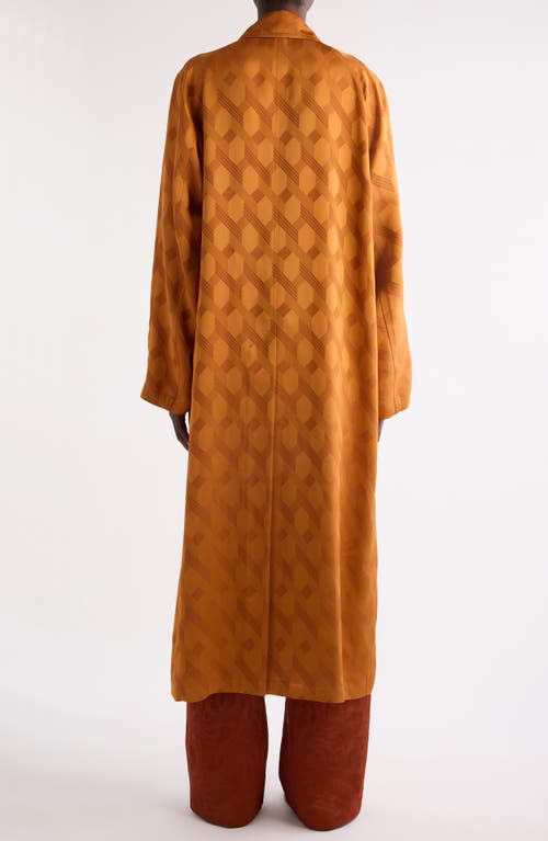 Dries Van Noten Raltonas Oversize Coat In Orange
