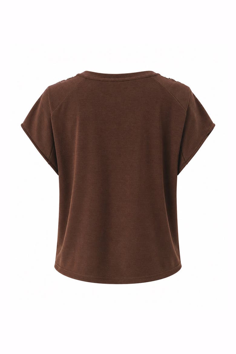Oaklyn Tshirt, Alternate, color, BROWN