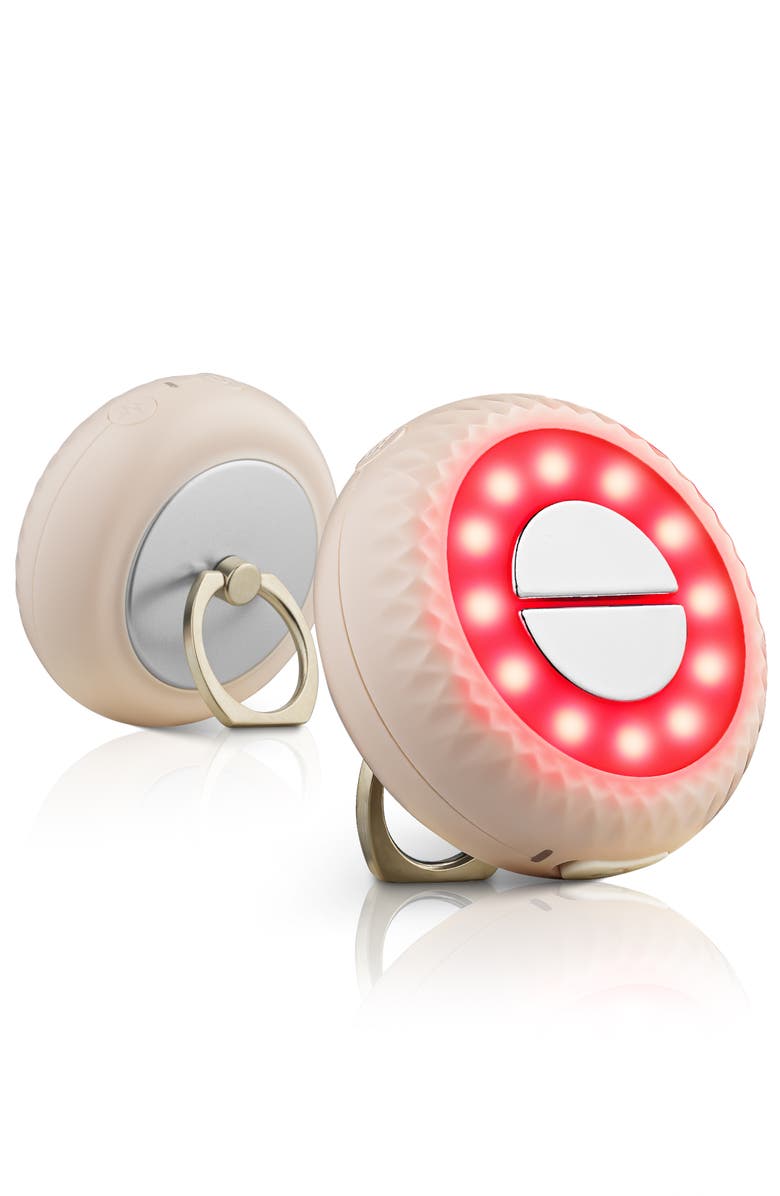 Lovery 2-in-1 LED Red Light Therapy Skincare Device with EMS & Vibration, Alternate, color, Pink