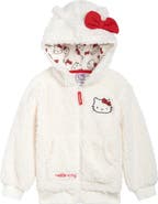 Hello Kitty Faux Shearling Fleece Zip-Up Hoodie