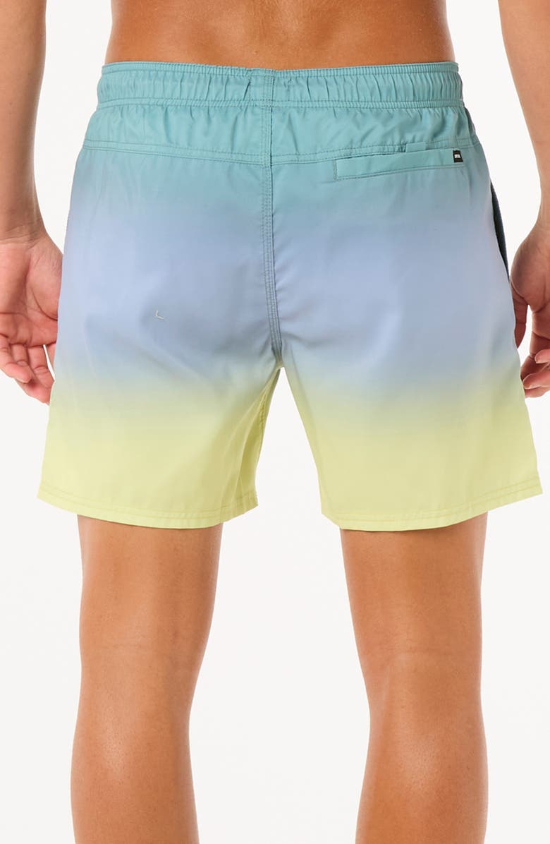 Rip Curl Laze Fade Volley Swim Trunks, Alternate, color, Blue Lagoon