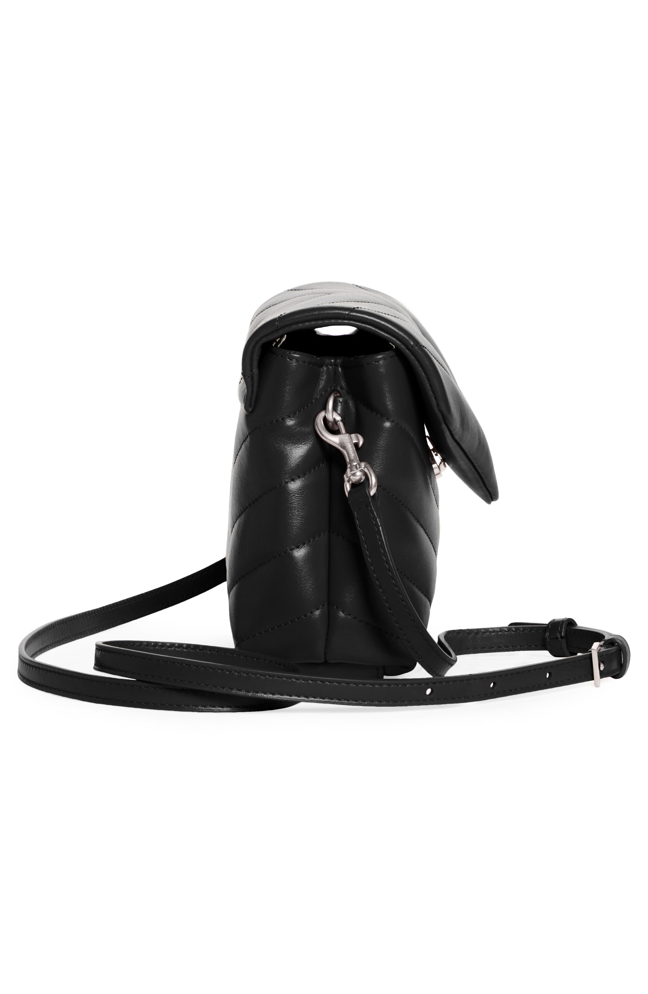 Saint Laurent Toy Loulou Quilted Leather Crossbody Bag, Alternate, color, 