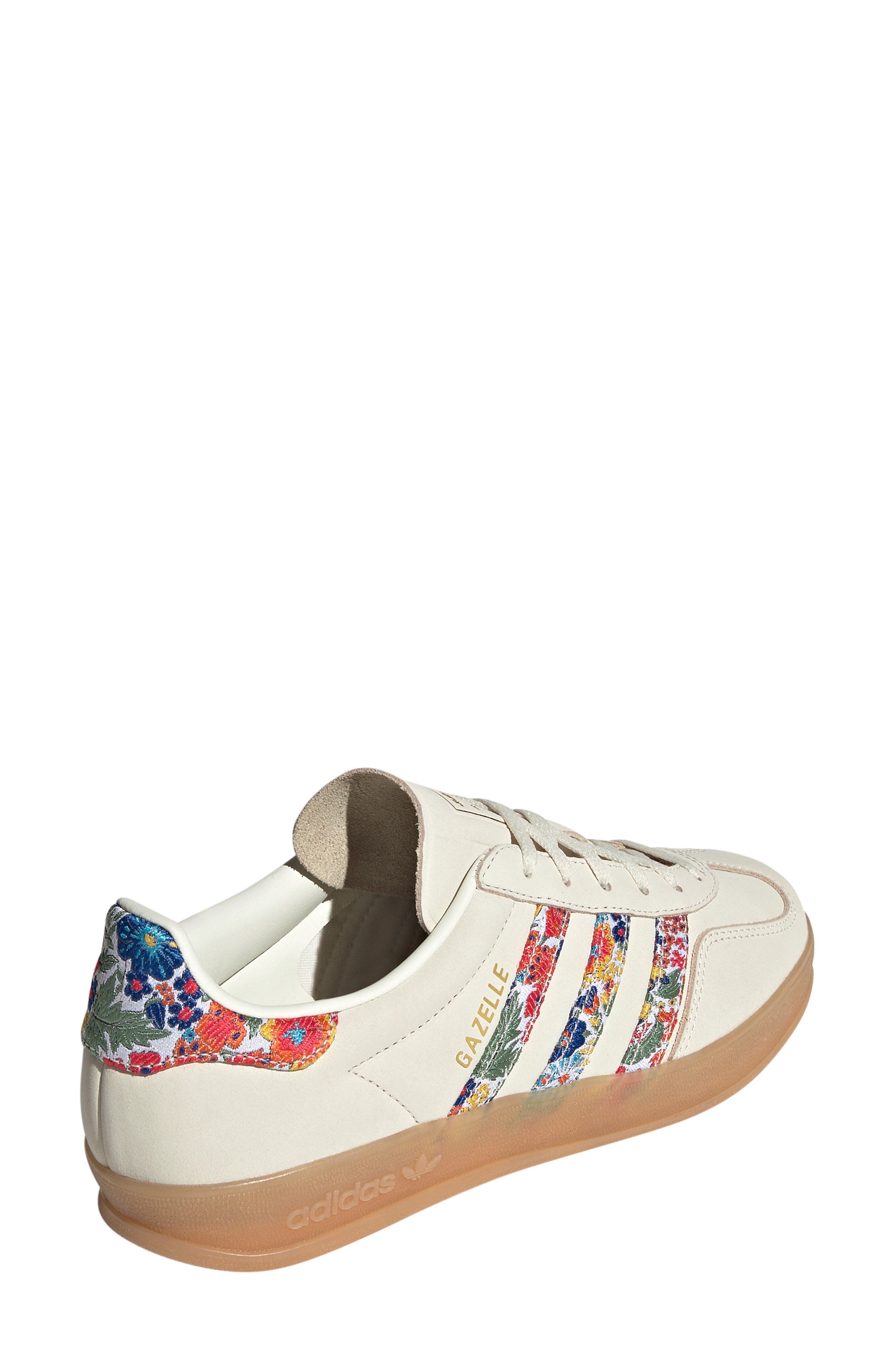 adidas Gazelle Indoor Sneaker, Alternate, color, Off White/ Gold Metallic/ Gum