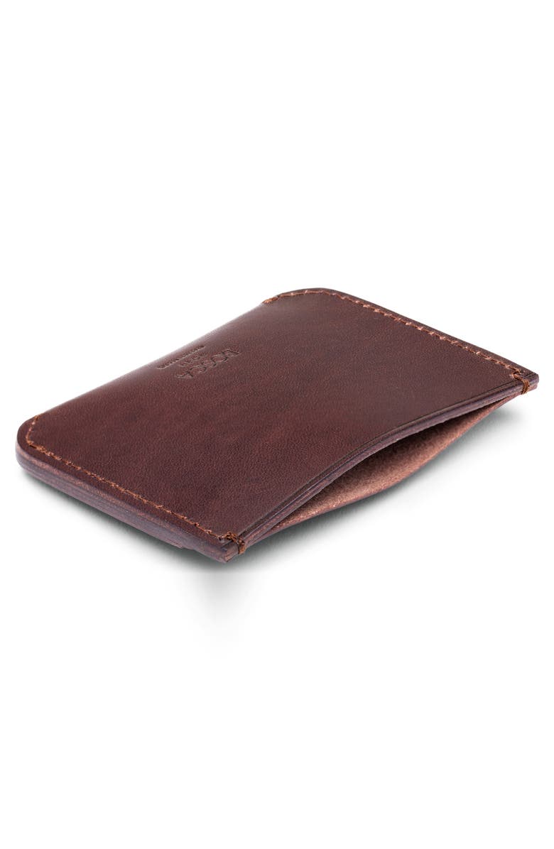 Bosca Italo Leather Card Case, Alternate, color, 