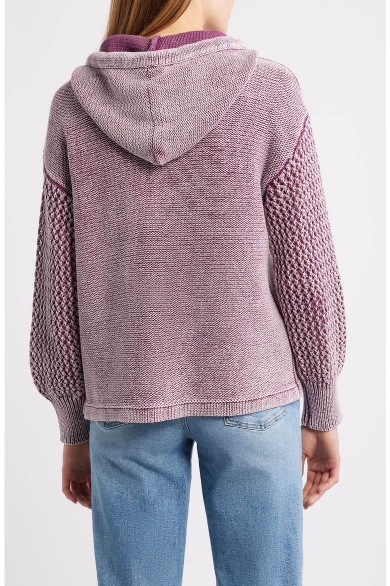 Open Stitch Hoodie, Alternate, color, DUSTY ROSE