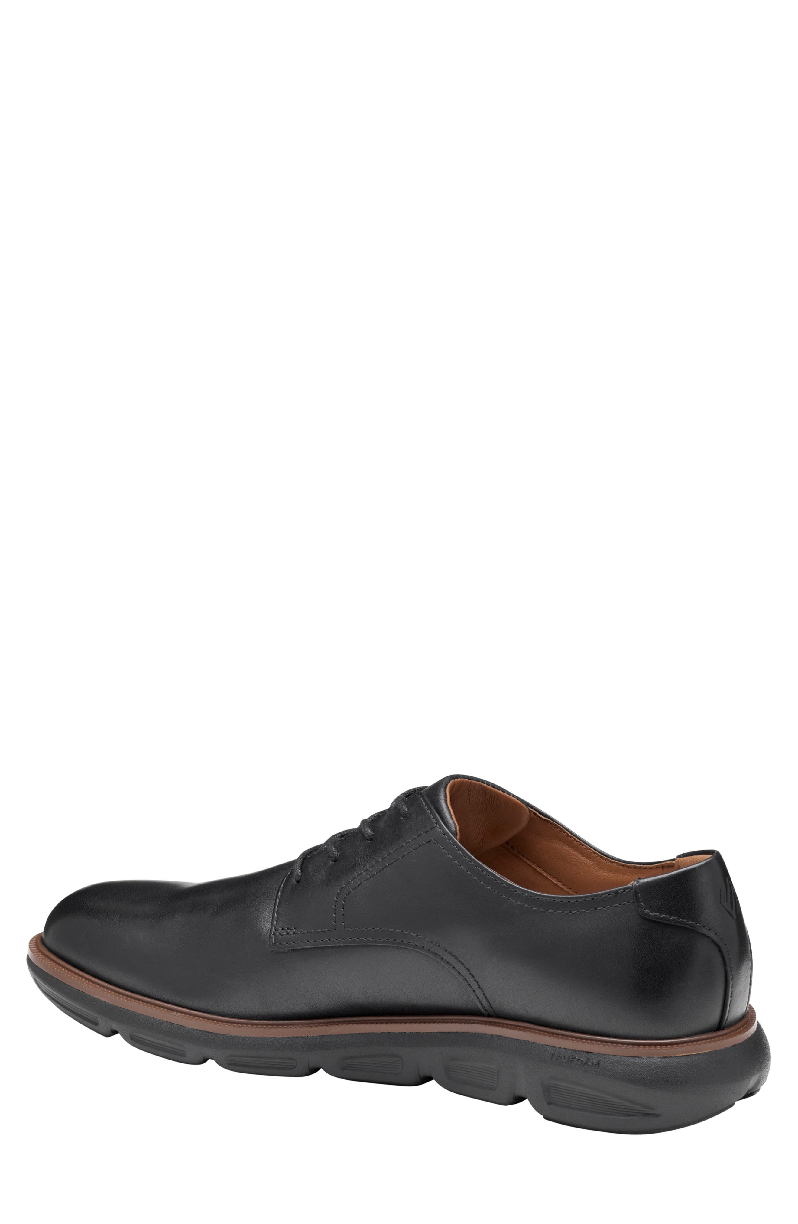 Johnston & Murphy Larkin Plain Toe Derby, Alternate, color, Black Italian Calfskin