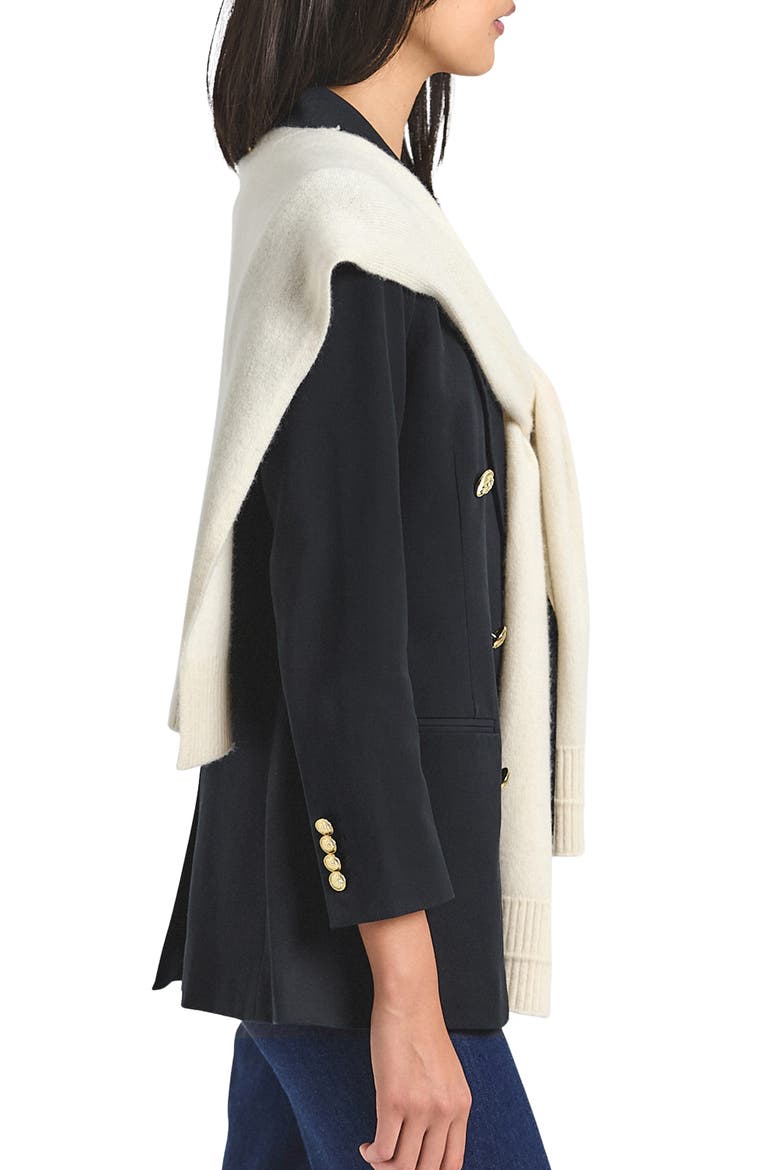 Wool Blend Shrug, Alternate, color, CHALK