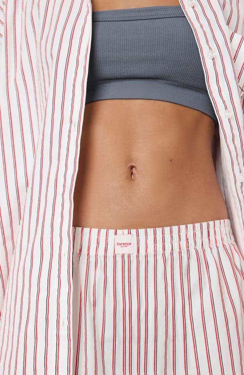Florence By Mills Easy Boxer Pants In Rose St Jet Stm