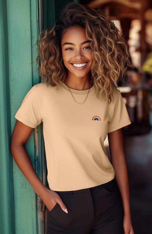Dalix Womens Rainbow Jersey Relaxed Tee