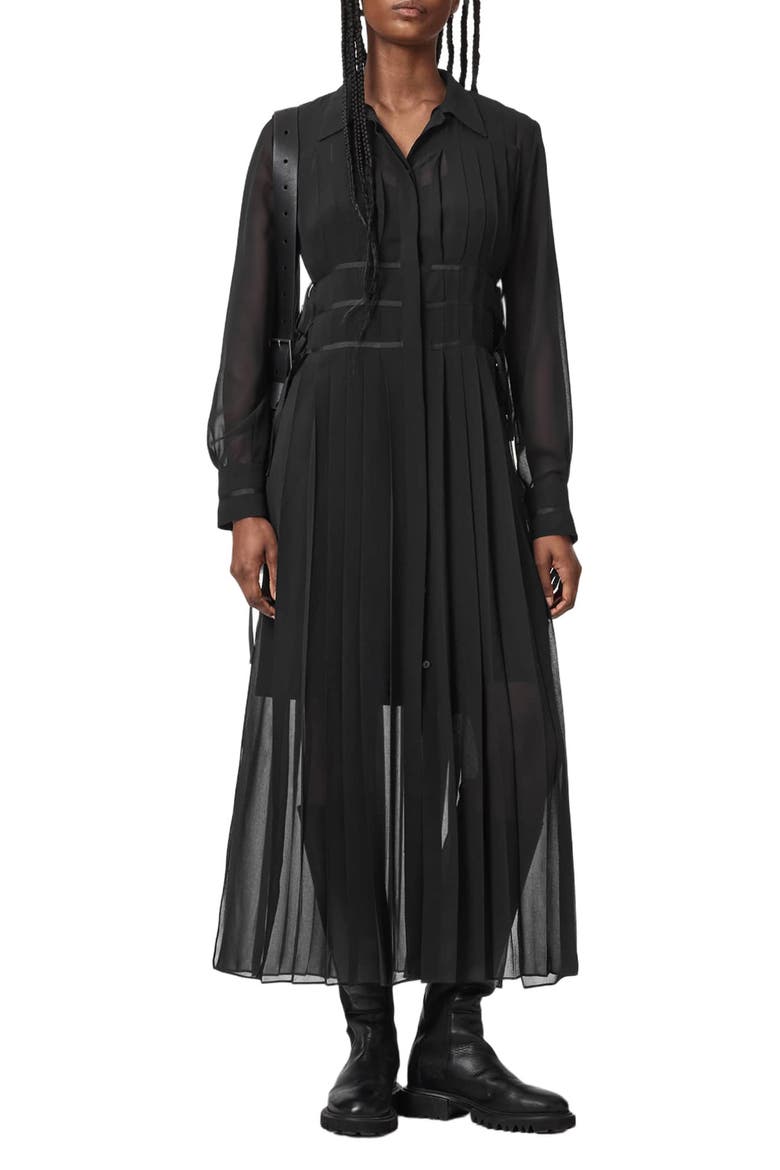 Kass Shirtdress, Alternate, color, BLACK