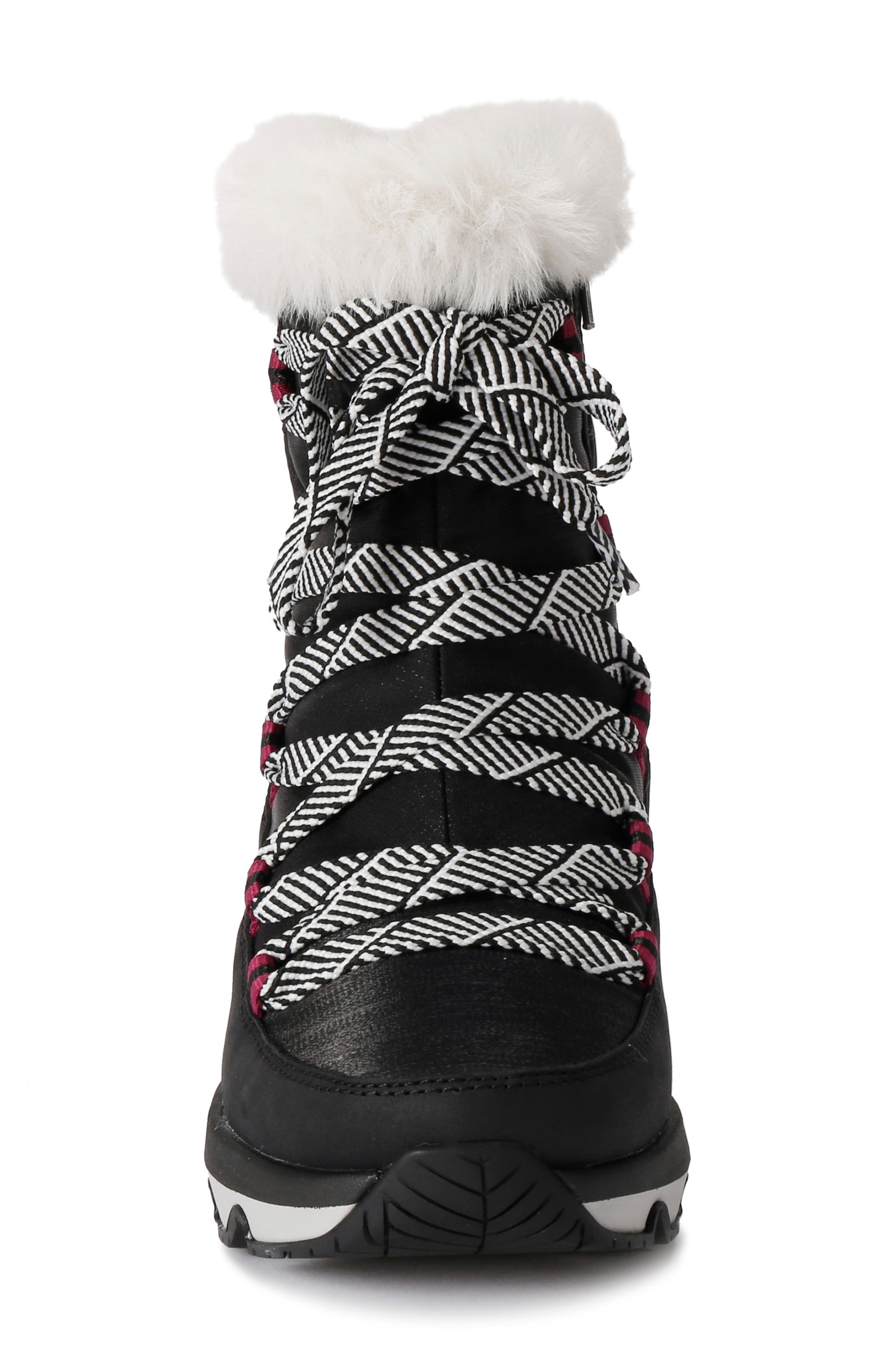 Spyder Camden Faux Fur Trim Waterproof Insulated Boot, Alternate, color, 