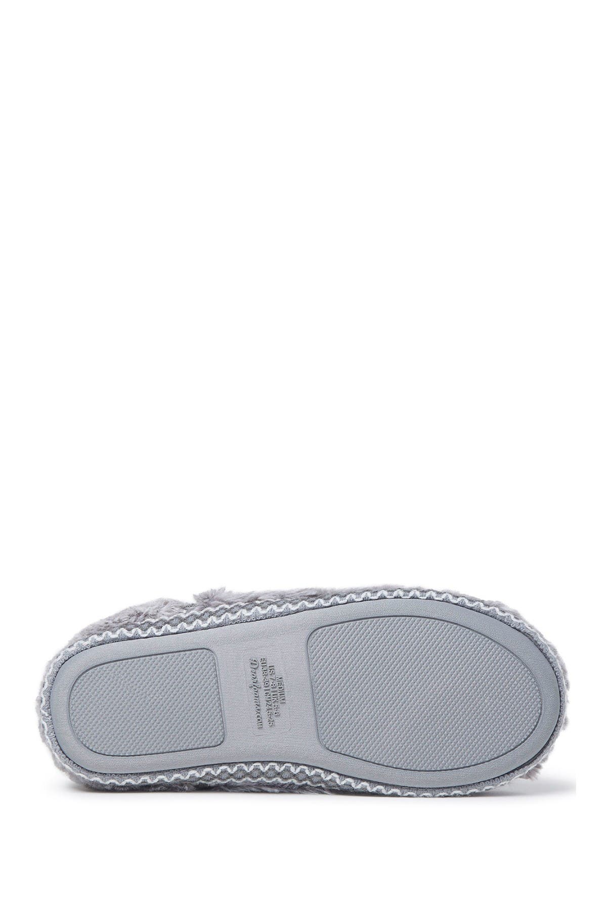 Beth Faux Fur Fold Down Fuzzy Bootie Slipper, Alternate, color, GREY FROST